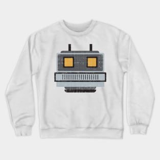 Cartoon robot head Crewneck Sweatshirt